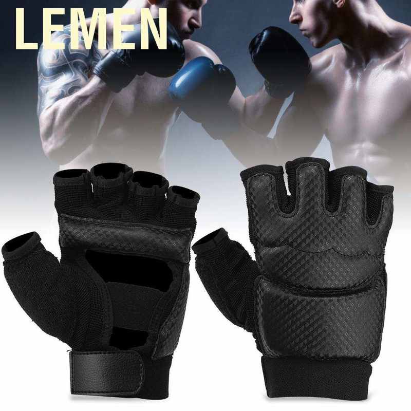 Găng tay tập võ Kongfu/MMA/UFC bằng PU + vải đan lót