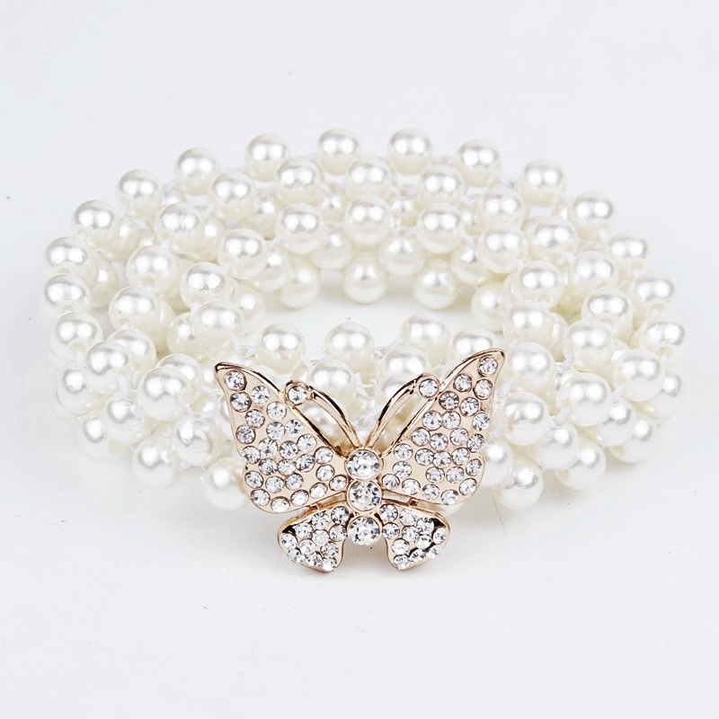 1 thắt lưng co giãn đính đá thời trang