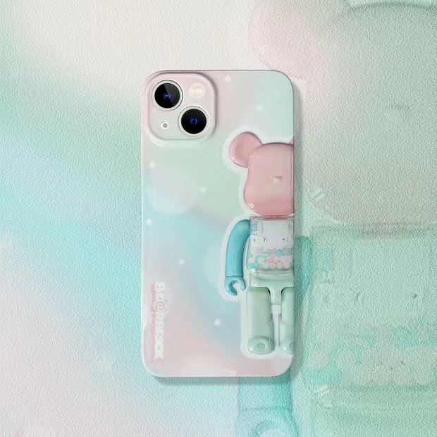 Ốp điện thoại hình gấu màu kẹo sang trọng cho iphone 13 Pro Max i13 13pro 11 Pro Max i11 iX XS XR Xs MAX 7plus 8plus 7 PLUS 8 PLUS 12 Pro Max