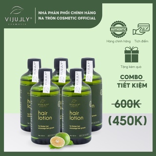 Combo 5 chai tinh dầu bưởi vi jully giảm rụng, mọc tóc, phục hồi tóc