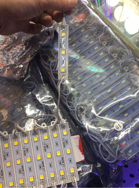 Bộ 100 thanh led hắt 12V siêu sáng mỗi thanh 3 bóng Led