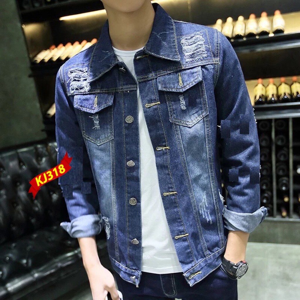 HCMFREESHIP 99K️⚡ Hot Sale Áo Khoác Jeans Nam AKJNA02️⚡-&lt;Xuna-Fashion&gt;