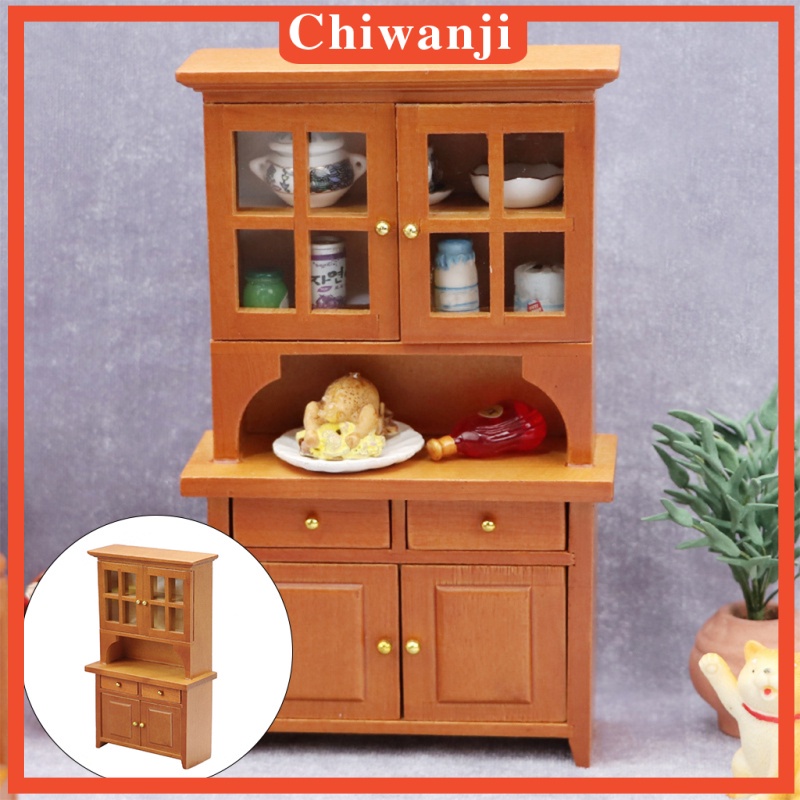1:12 Dollhouse Wooden Bookcase Miniature Furniture DIY Doll House Play Toy
