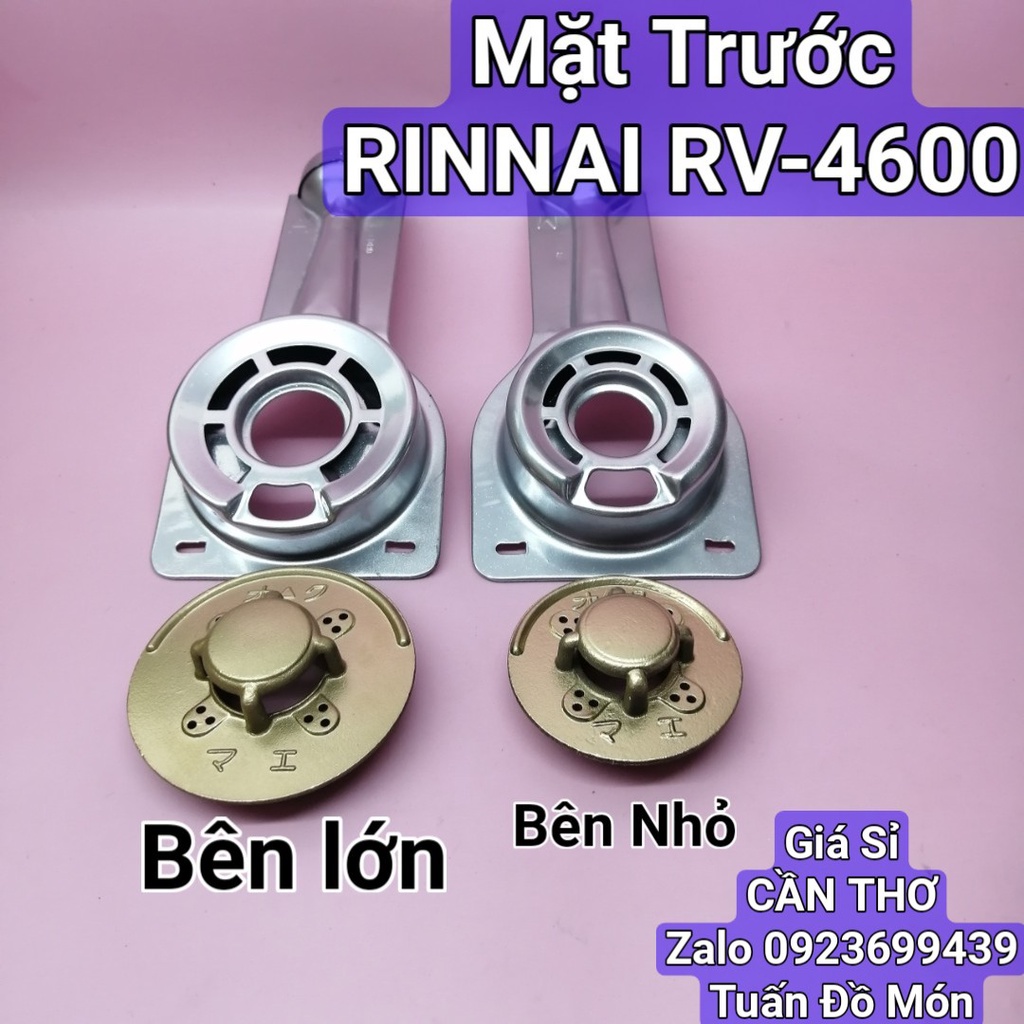 Bếp gas rinnai rv- 4600 họng/điếu/mâm/sen/ống/ và chia lửa chính hãng