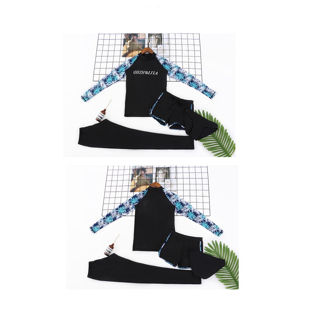 Bộ Bikini tay dài quần dài kèm quần đùi ( set 4 món kèm ảnh thật) | BigBuy360 - bigbuy360.vn