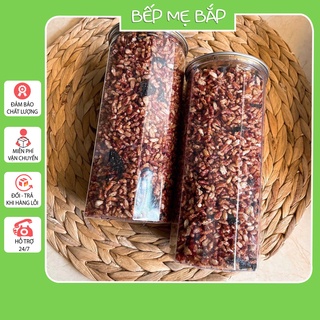 Gạo lứt sấy rong biển - thơm ngon, giòn rụm - đồ ăn vặt - bếp mẹ bắp