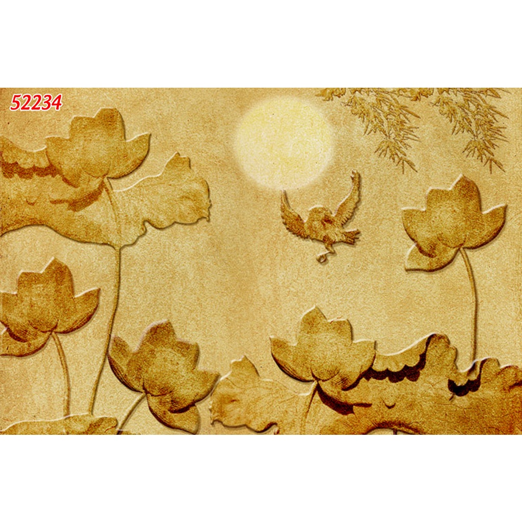 Tranh Dán Tường 3D Trúc Chỉ nhiều mẫu độc đáo