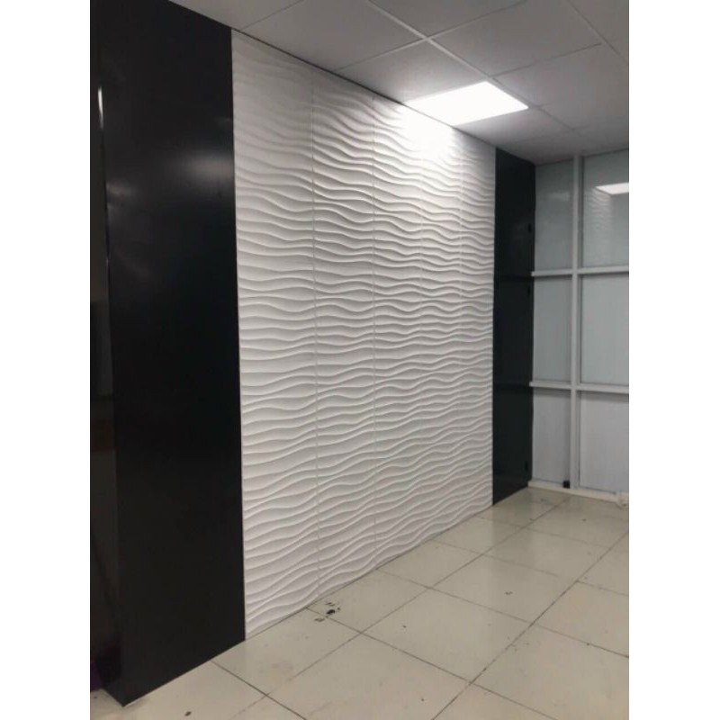 Ốp dán tường PVC nhựa Nguyên sinh Không mùi,sang trọng thích hợp Thi công phòng Khách Sảnh tòa nhà KT 50x50cm