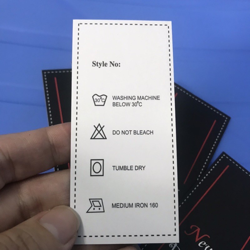 Thanh lý NHÃN MÁC TAG QUẦN ÁO- 100 cái.