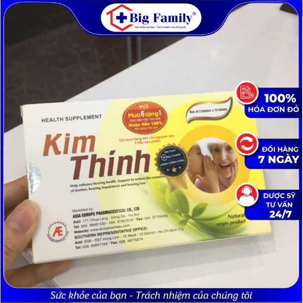 Kim thính - Tăng cường sức khỏe thính giác, tăng cường thính lực cho đối tai, ù tai, giúp duy trì thính lực