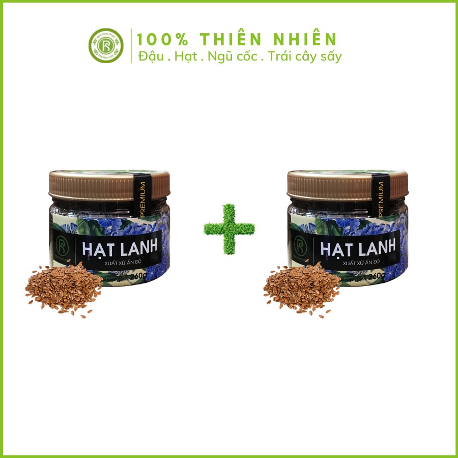 [Combo] 2 Hũ Hạt Lanh Nâu 260G REAL FOOD