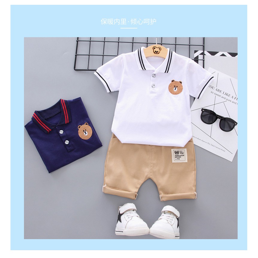 Bộ Bé Trai Cotton Phong Cách Hàn Quốc cho bé B8