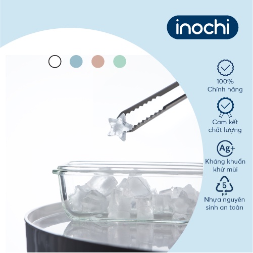 Khay đá sáng tạo Inochi 21 viên inochi màu Trắng ngọc/Xanh bạc hà/Xanh nhạt/Hồng nhạt