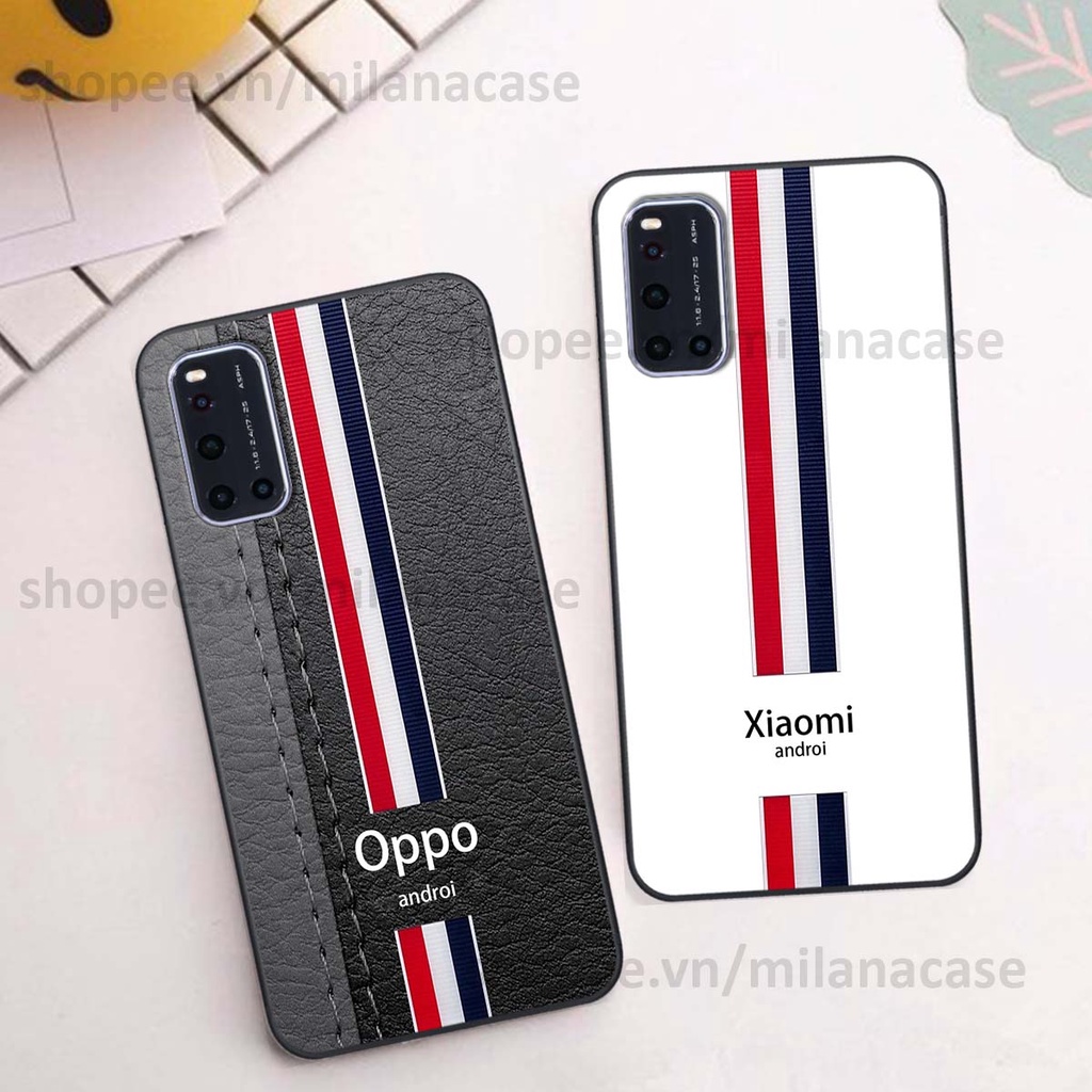Ốp Vivo V19 in giả da phong cách thể thao, cá tính, thời trang