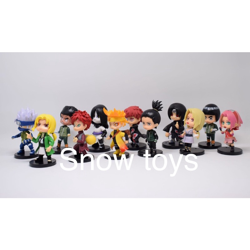 Mô hình Naruto - Bán lẻ tùy chọn 12 mẫu Naruto Kakashi Rock Lee Orochimaru Itachi Shikamaru Tsunade Sasori - Cao 7~8cm