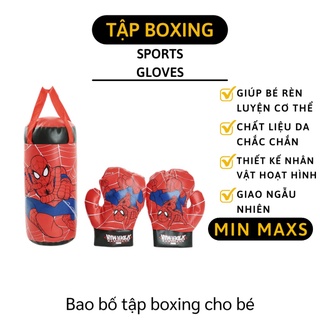 Đồ Chơi Boxing - Bao Bố, Găng Tay Đâm Bốc Họa Tiết Hoạt Hình Cho Bé Tập Thể Dục 4584 [MINMAXS]