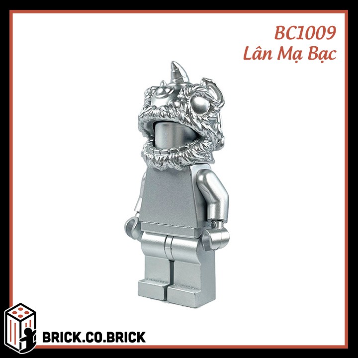 Lego Múa Lân Sư Tử Mạ Bạc Mô Hình Lân Đỏ Lân Vàng Đồ Chơi Lắp Ráp Non Lego Và Minifigure Hàng Chất Lượng Cao BC1001