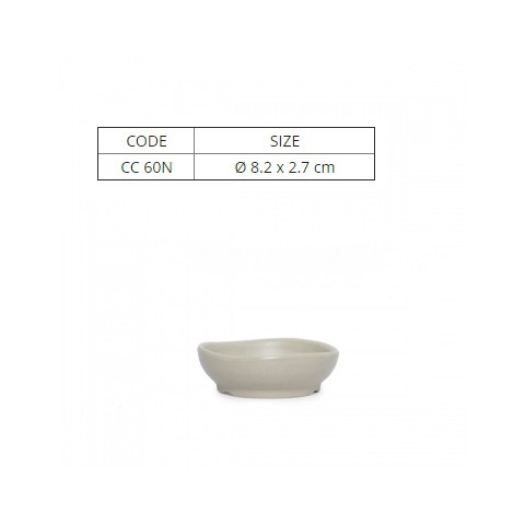 Chén Chấm Tròn Nhám Màu Nâu Nhiều Size Nhựa Melamine