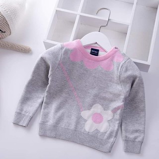 Áo len cho bé gái, 2 lớp, hãng mini