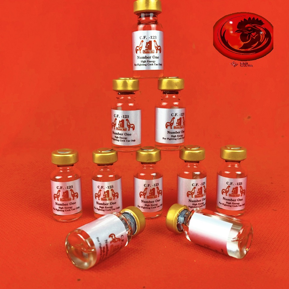 COMBO 10 LỌ CF123 tr.ị tang dành cho gà đá CHAI 2ML