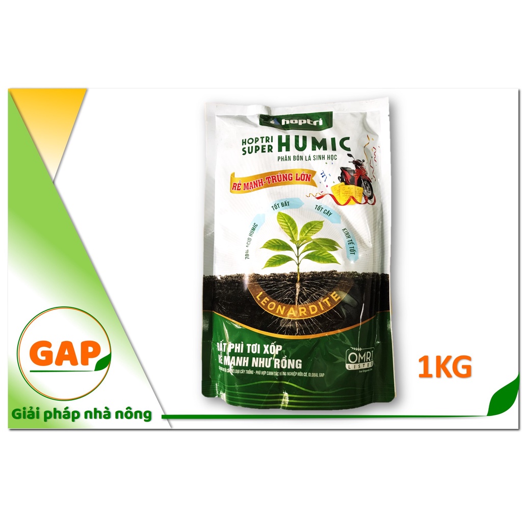 Hợp Trí Super Humic - Phân bón lá sinh học, rễ mạnh, tốt đất, tốt cây