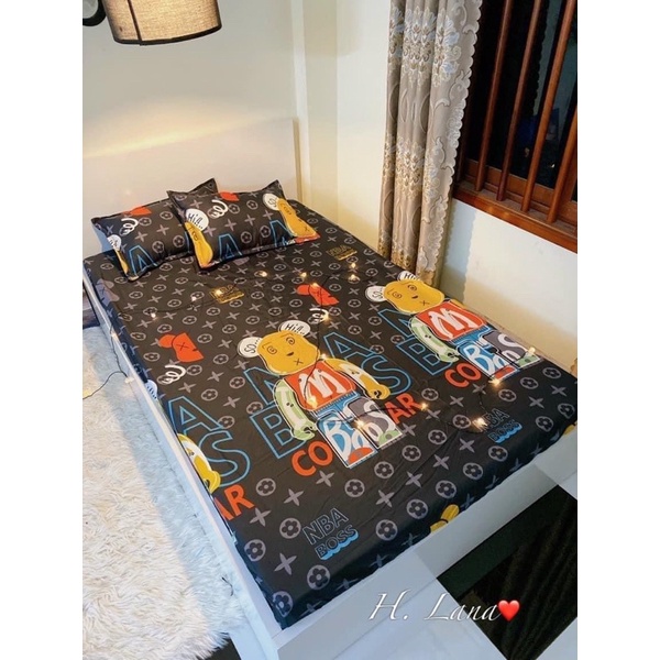 SET VỎ GA+ 2 VỎ GỐI GẤU BEARBRICK