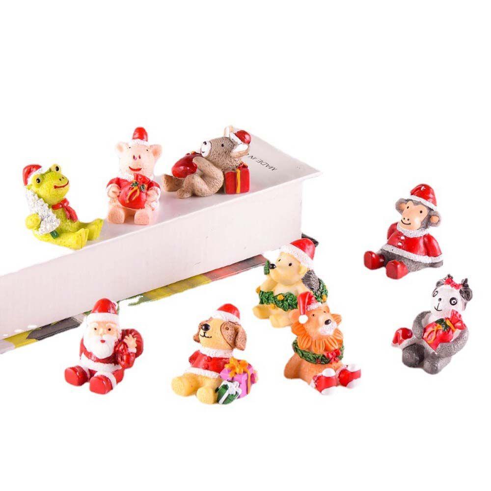 Gấu Trúc / Tuần Lộc / Ông Già Noel Bằng Nhựa Resin Dễ Thương Trang Trí Sân Vườn