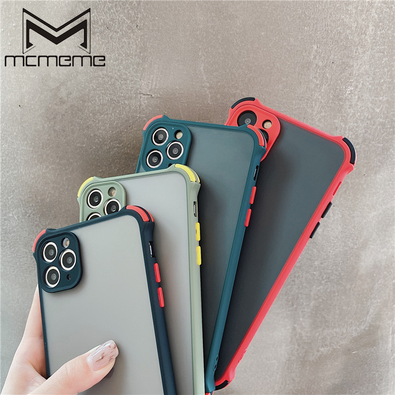 Ốp điện thoại viền chống sốc 4 góc For IPhone 11 Pro 7 8 6 6s X Xr Xs Max SE2 SE 2020