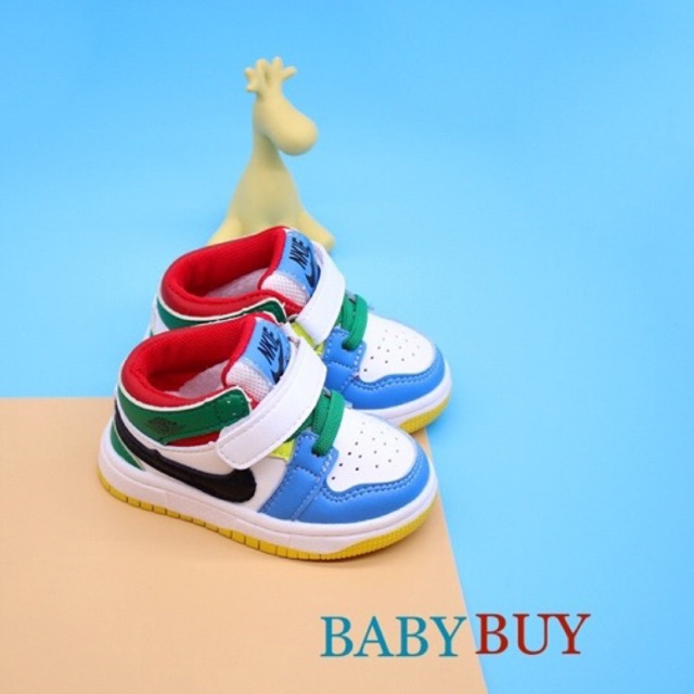 GIÀY BÉ TRAI , GIÀY SNEAKER CHO BÉ ,GIÀY TRẺ EM JD xanh mini