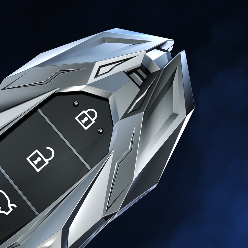 Vỏ Bọc Chìa Khóa Bằng Hợp Kim Kẽm Chất Lượng Cao Cho Hyundai Elantra GT Kona 2018 2019 Santa Fe