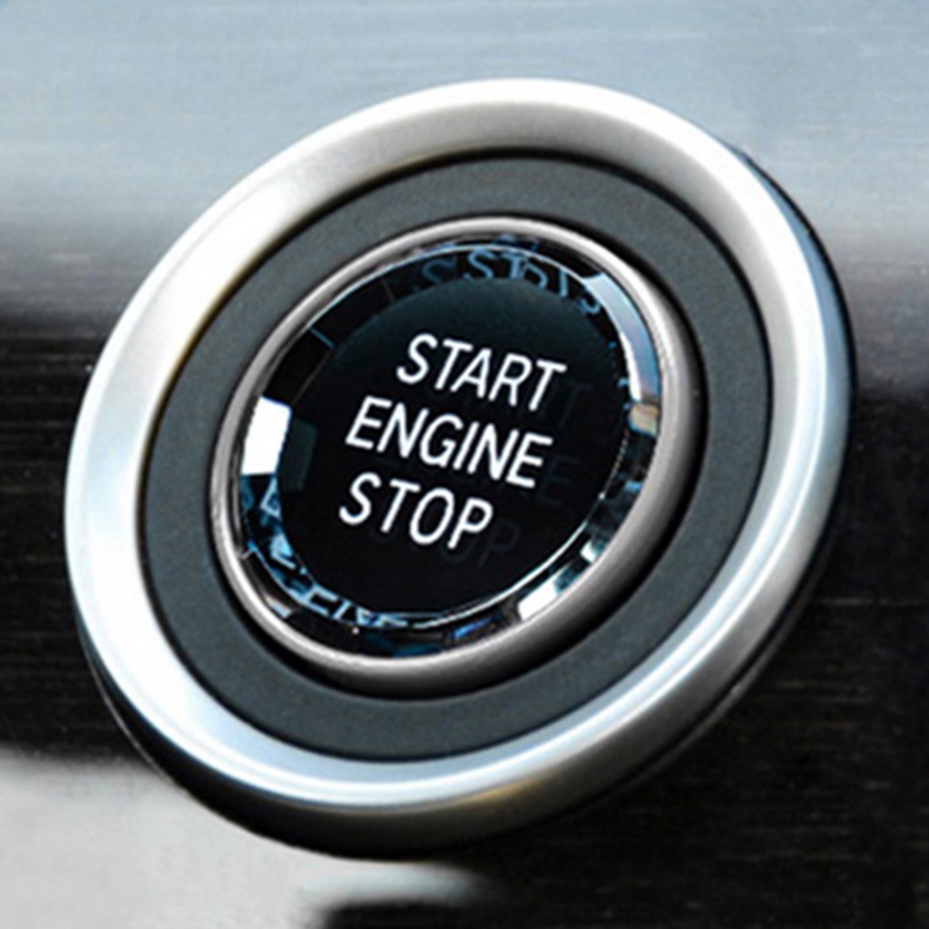 Phù Hợp Miếng Dán Nút Bấm Khởi Động Xe Hơi Màu Đen Pha Lê Trang Trí Nội Thất Xe Hơi BMW 3 / 5 Series E70 E90 E60