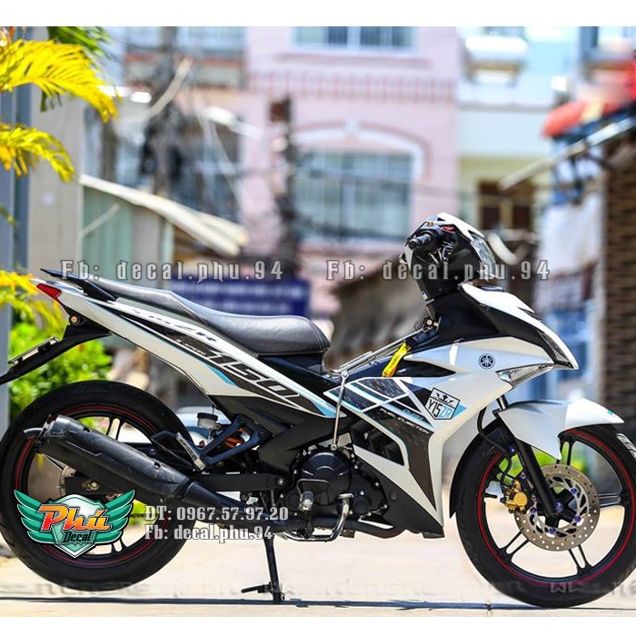 Tem rời Exciter 150 Y15 xe trắng (V)