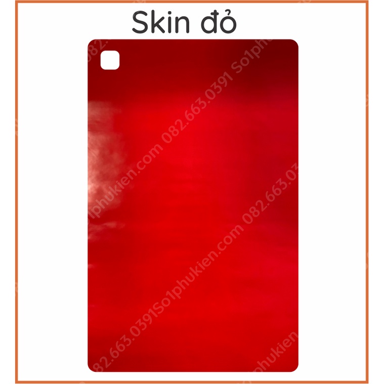 Miếng dán mặt lưng skin carbon Samsung Tab A7 2020 / Tab T505  có 7 loại skin để lựa chọn