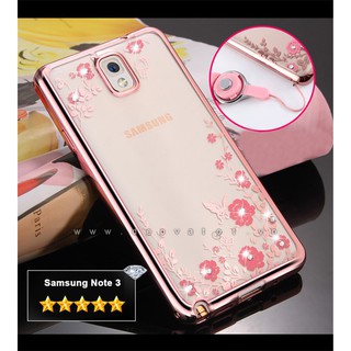 Ốp lưng Samsung Note 3 , Note 4 dẻo hình hoa