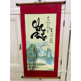 Tranh tô màu số hóa Rainbow Thư pháp TP024
