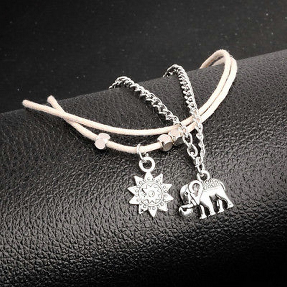 Lắc chân hợp kim nhiều lớp phong cách Bohemian