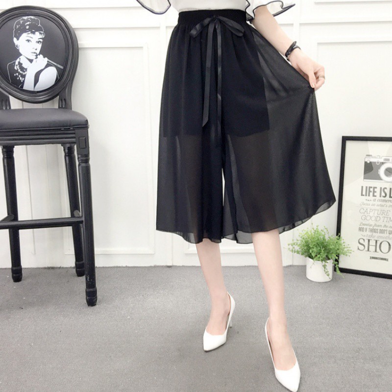 Quần voan nữ giả váy 2 lớp cao cấp | BigBuy360 - bigbuy360.vn