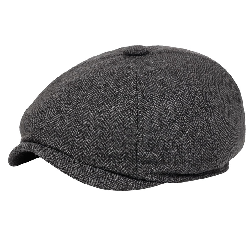 Mũ Beret Thiết Kế Mới Thời Trang Mùa Thu Đông Theo Phong Cách Vintage Dành Cho Nam