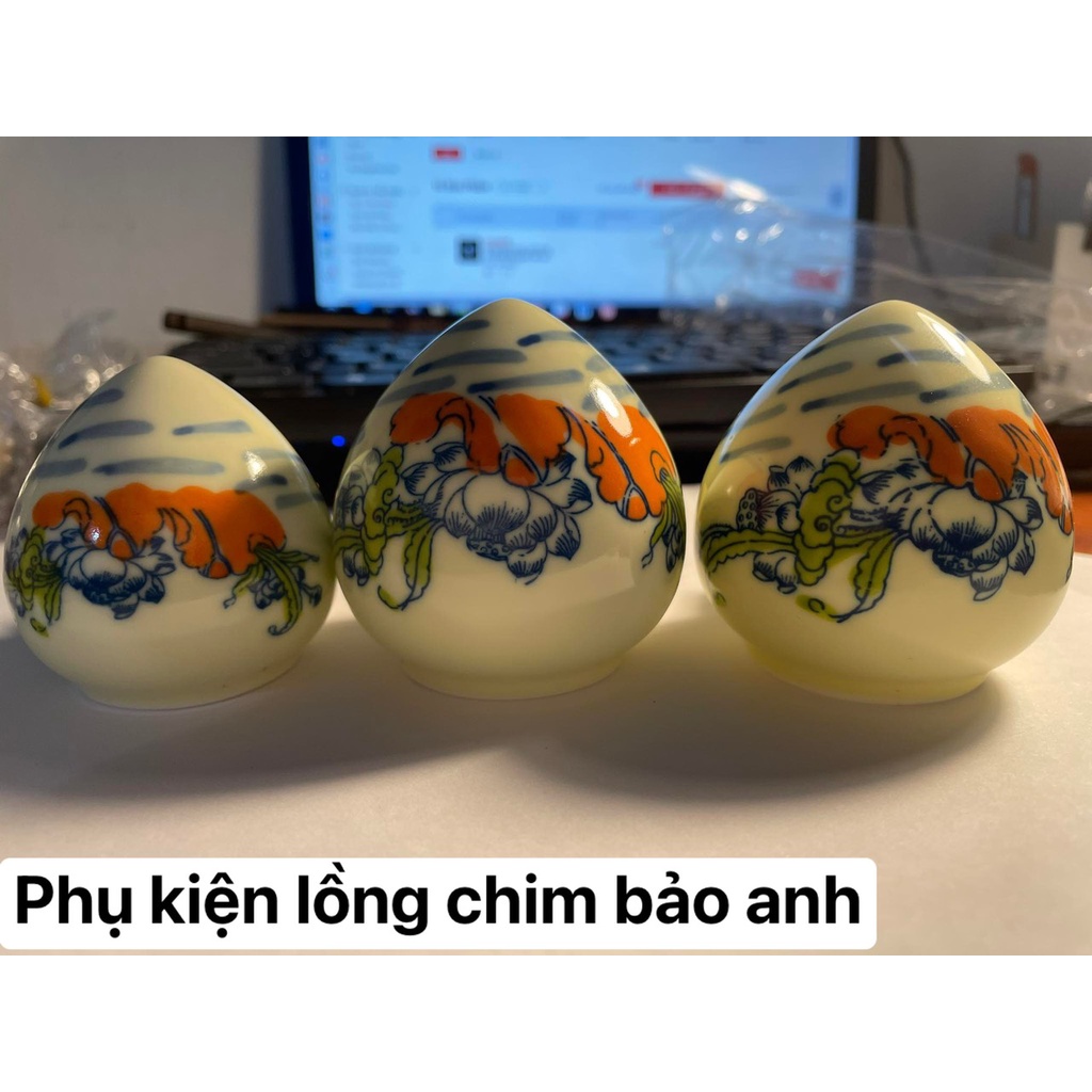 Cóng Chim Khuyên Chất Liệu Sứ Họa Tiết Đẹp