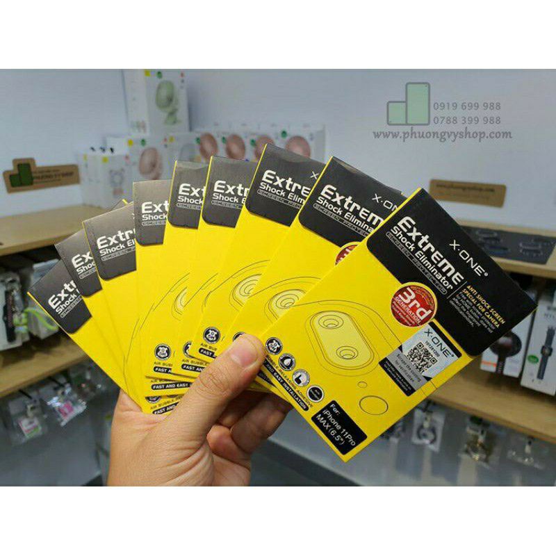 Bộ 2 miếng dán Film X-One chống xước bảo vệ camera Iphone X/Xs Max/ 11/ 11 Pro/ 11 Pro Max