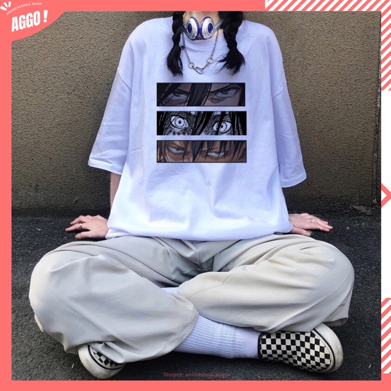 Áo thun tay lửng Anime Attack On Titan nam nữ đủ size mới nhất