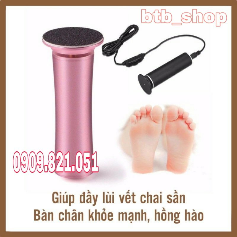 Máy Chà Gót Chân, Tẩy tế bào chết cho Tiệm Nail, Cá Nhân tại nhà kèm - Tặng kèm 60 miêng chà