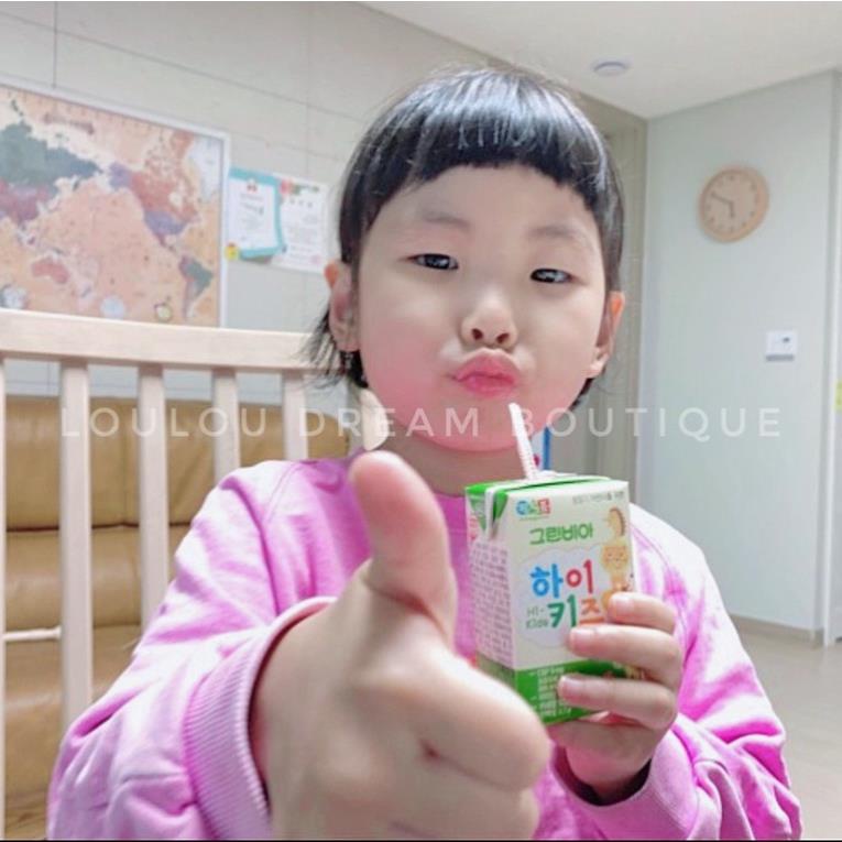 Sữa tươi, sữa nước Hikid Greenbia Kidmore 150ml cho bé từ 1y+ date 2023 - Set lốc 3 hộp