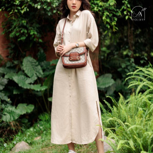 Đầm Daily thiết kế chất liệu linen