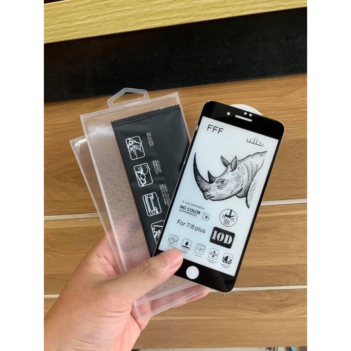 Kính cường lực full màn Tê Giác 10D FFF cho iPhone 6plus đến 13 Pro Max - Chinchincase