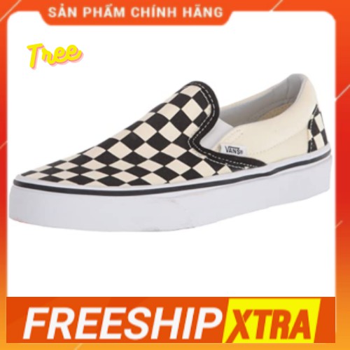 🌟 FREESHIP🌟 Giày Vans Classic Slip On Caro đen trắng