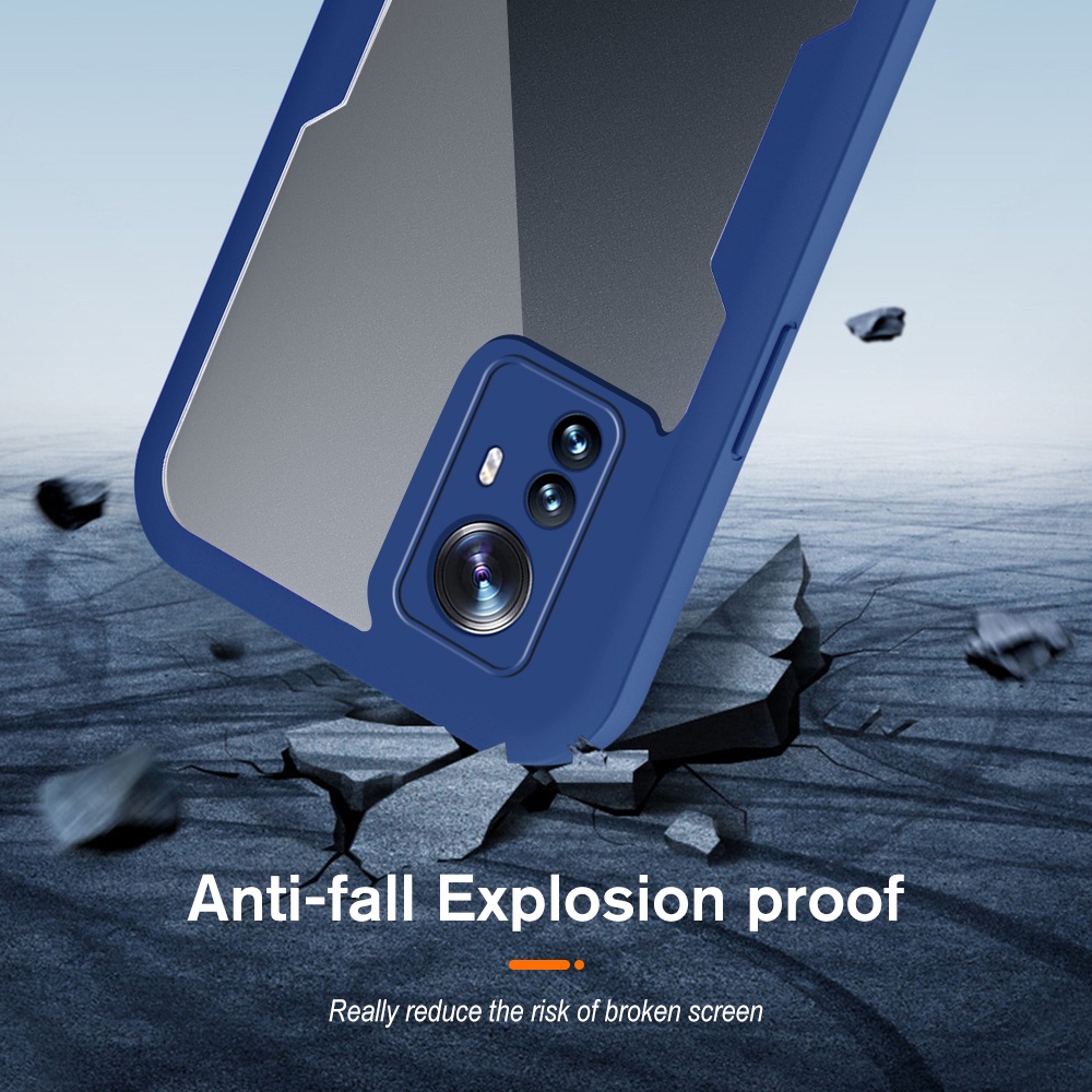 4TH 360° Double-Side Anti-Fall Protect Shell Front+Back Shockproof Case For xiaomi 13T 12T 11t mi13T pro mi13tpro