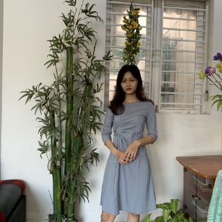 Đầm sơmi 7Modifier size S, M full tag màu xanh