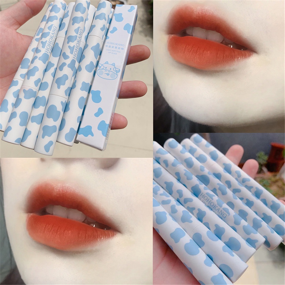 [Hàng mới về] Son Môi Qipin 6 Màu Nhung Lì Chống Thấm Nước Lâu Trôi Không Dính Ly