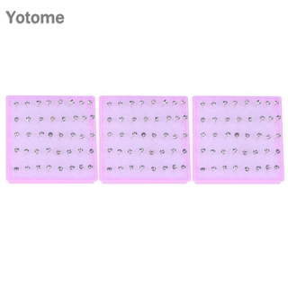 Set 20 đôi bông tai nhựa tròn dễ thương cho nữ